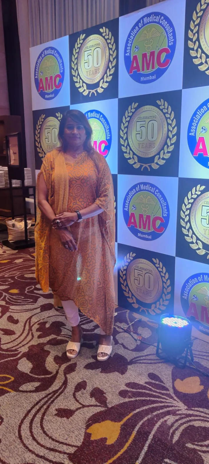 Dr. Fehmida Shaikh at Association of Medical Consultants 50th anniversary