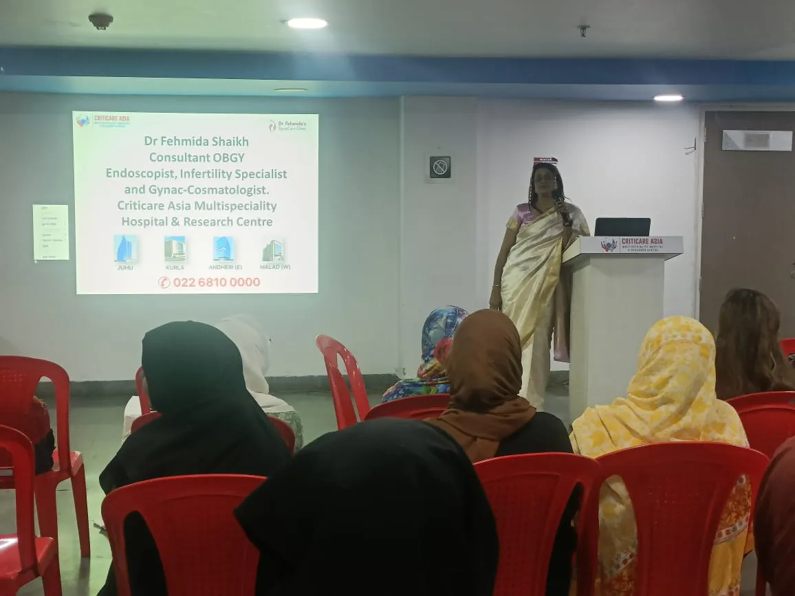 Dr. Fehmida Shaikh participating in clinical symposium with hospital consultants