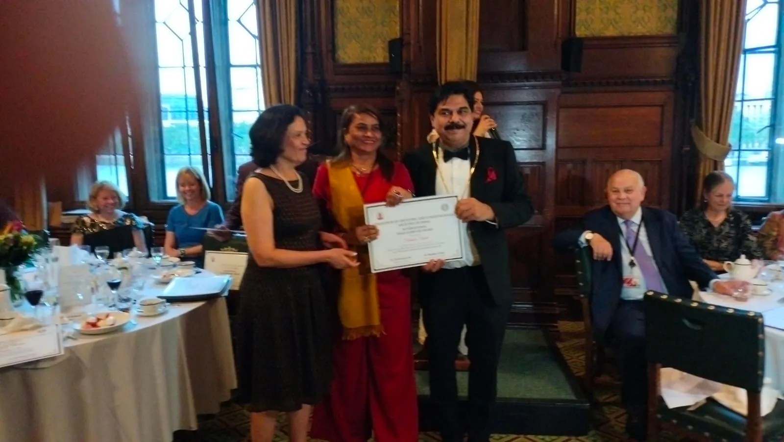 Dr. Fehmida Shaikh honored at the House of Commons, Palace of Westminster, London