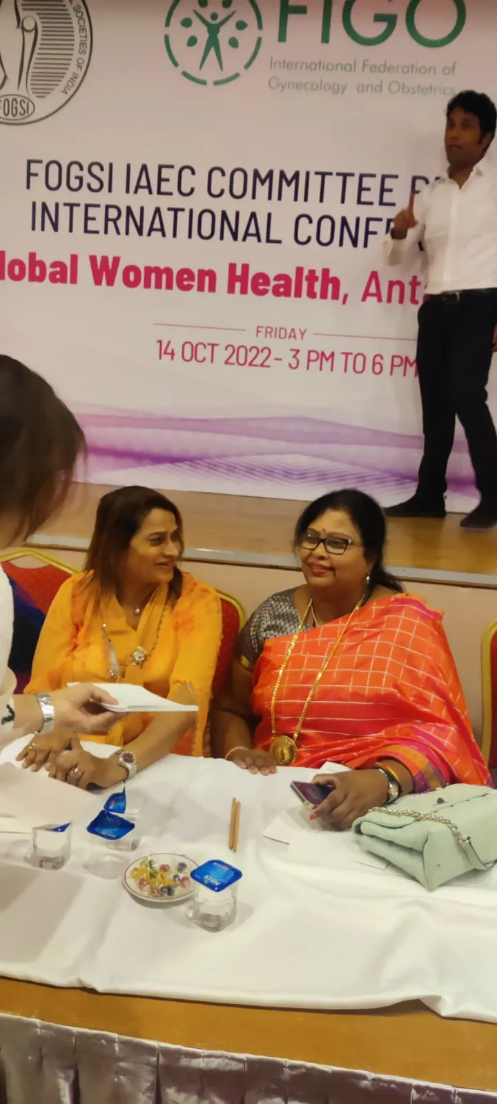 Dr. Fehmida Shaikh at FIGO Turkey conference faculty desk