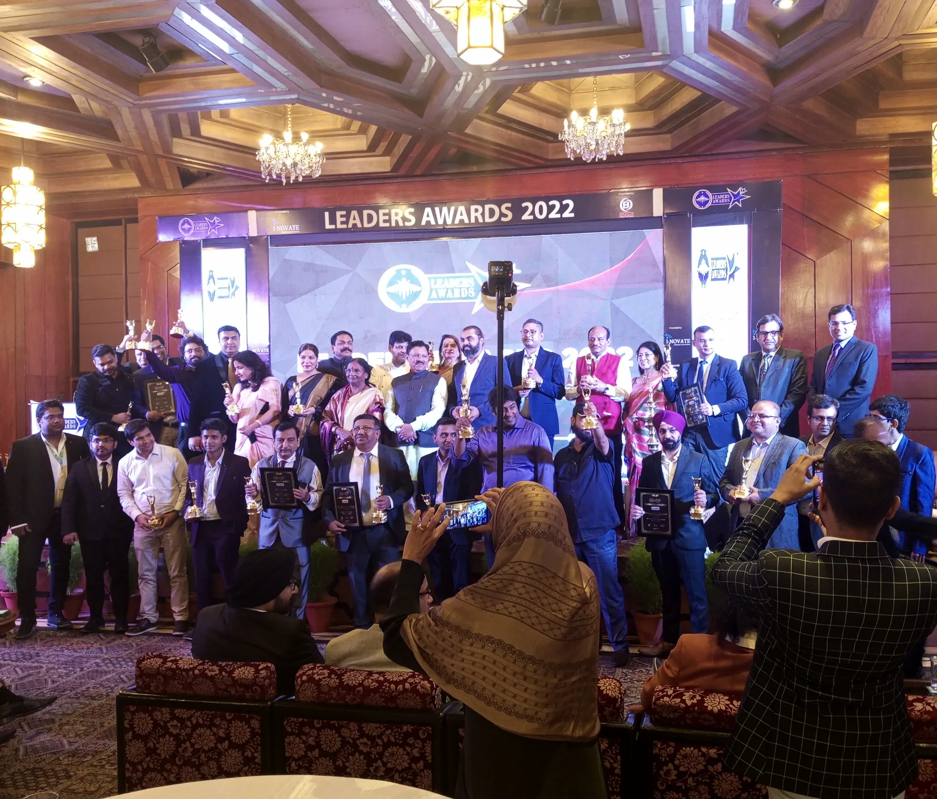 Group photograph of awardees at Leaders Awards 2022